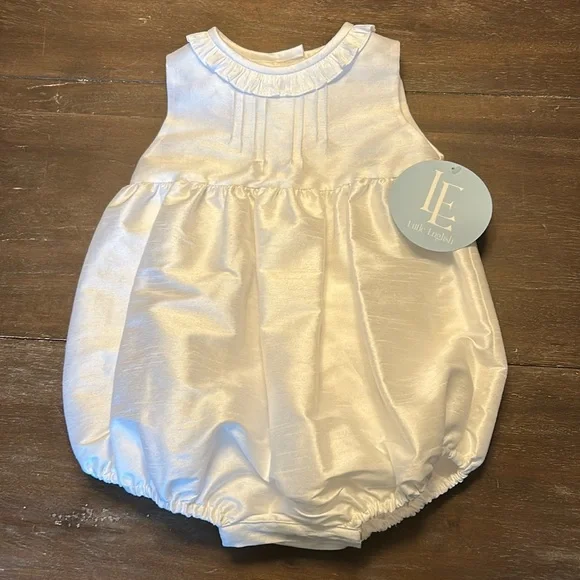 Little English New with Tags White Formal/ Special Occasion Bubble - Picture 1 of 7